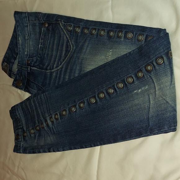 rerock Denim - REROCK EXPRESS  SKINNY  JEANS   DARK BLUE DENIM  SZ.4